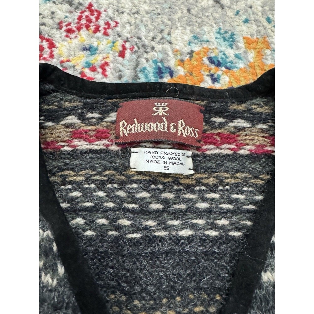 Vintage Redwood & Ross 100% Wool Sweater Vest Size Small‎ - Picture 4 of 7